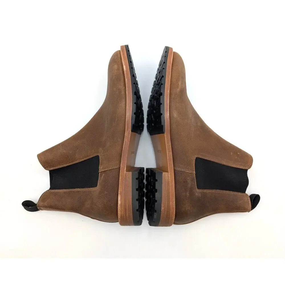 Nisolo Marco Everyday Chelsea Ankle Boots Men's Tobacco Size US10 EU43